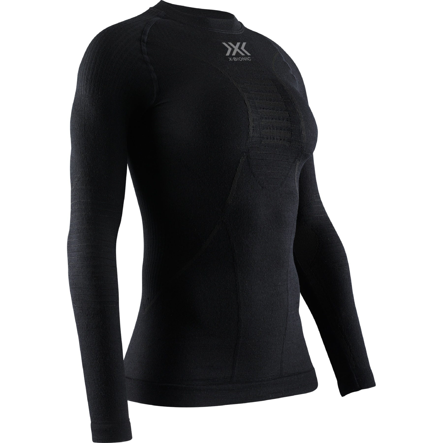 Produktbild von X-Bionic Merino Langarmunterhemd Damen - black/black