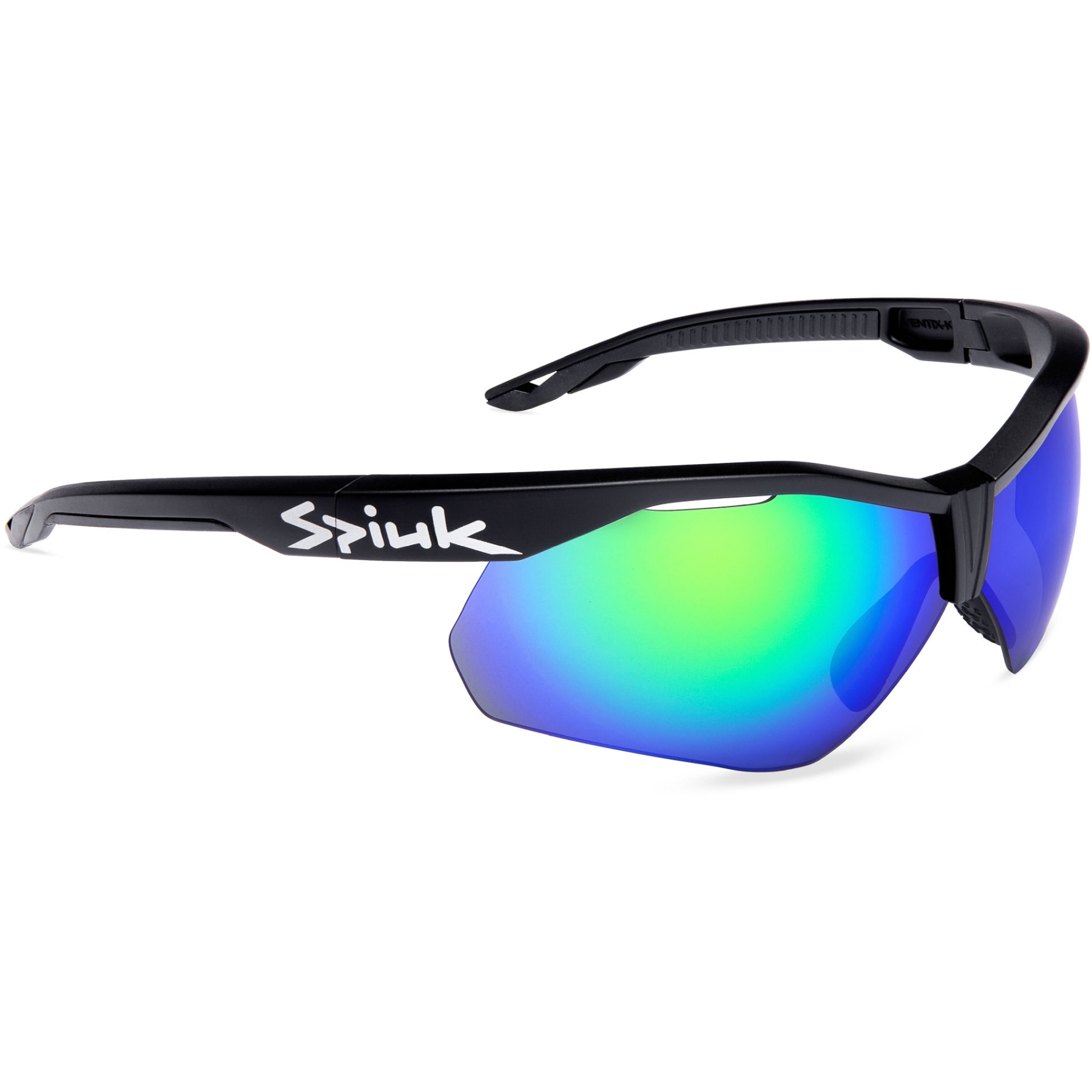 Picture of Spiuk Ventix-K Glasses - Black | Mirror Green/Clear