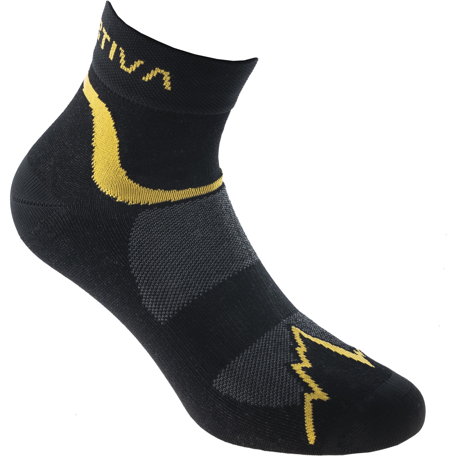 Produktbild von La Sportiva Fast Running Socken - Schwarz/Gelb 69A999100