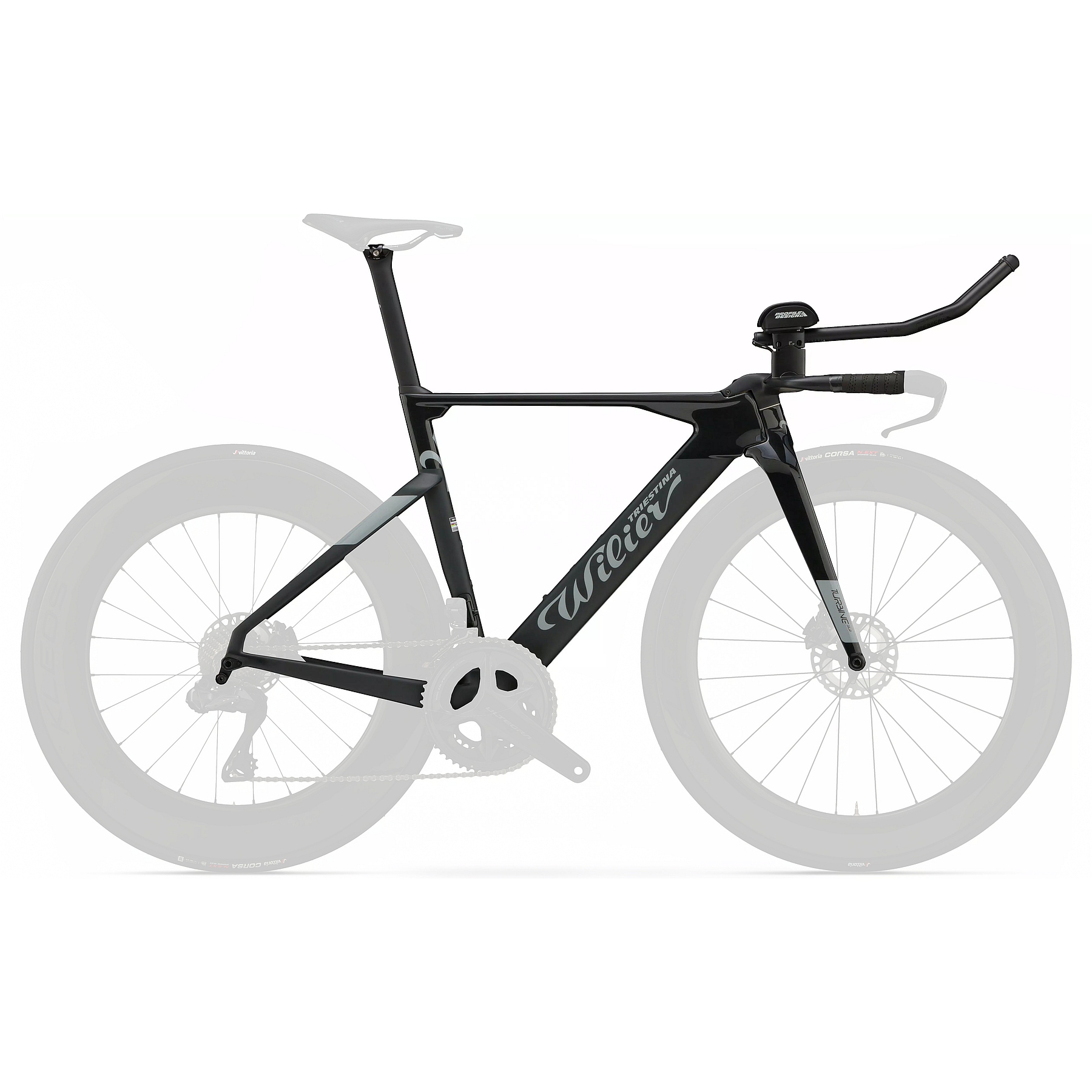 Kuva tuotteesta Wilier TURBINE SLR - Carbon Triathlon Frame Set - 2025 - black grey