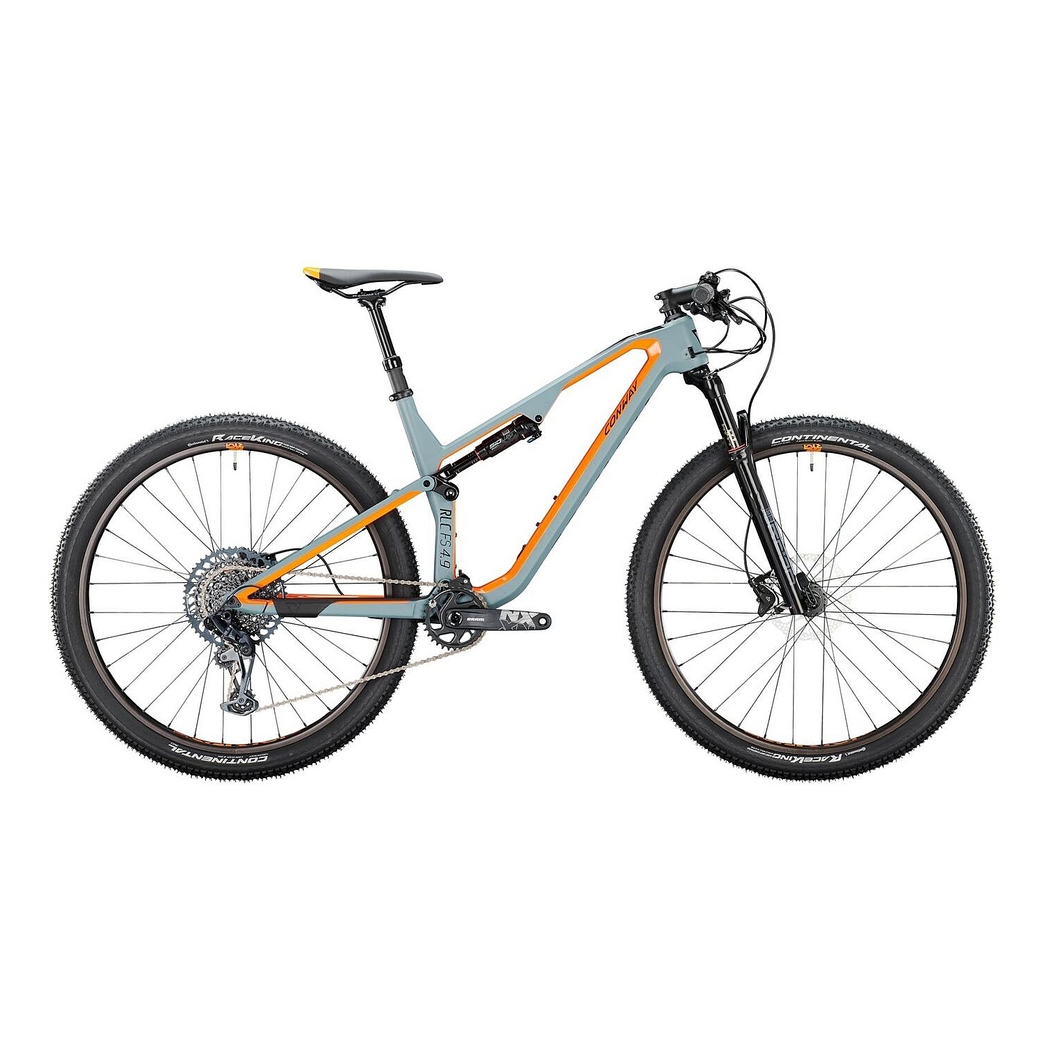Picture of Conway RLC FS 4.9 - 29&quot; Carbon Mountainbike - 2025 - grey matt / orange