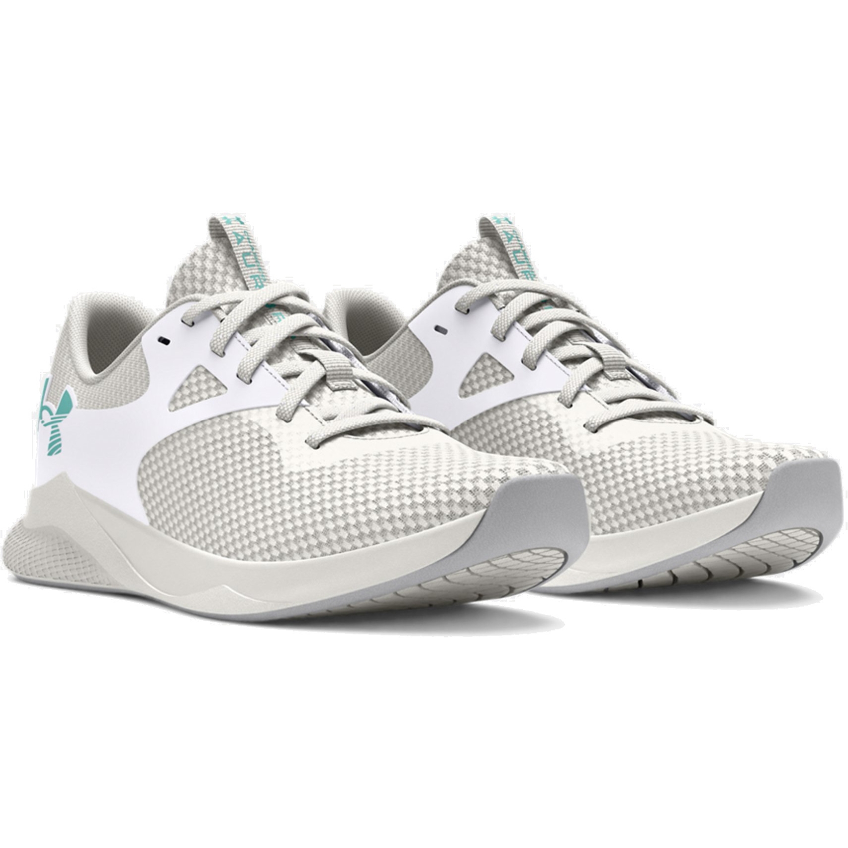Picture of Under Armour UA Charged Aurora 2 Training Shoes Women - White/White Clay/Radial Turquoise