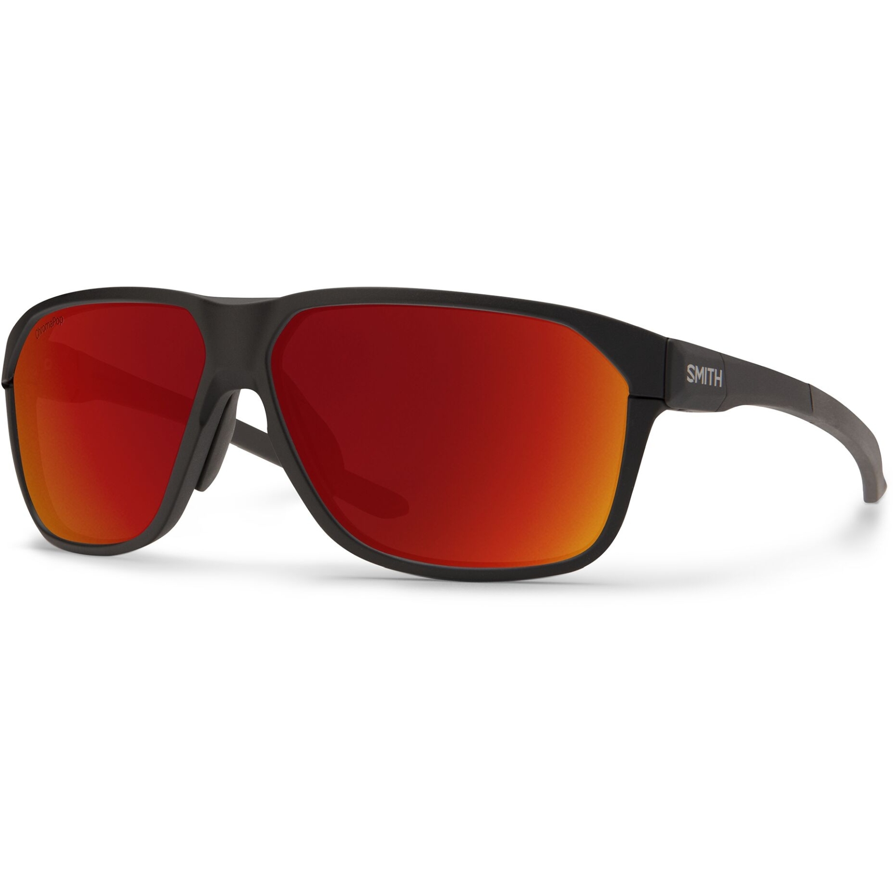 Smith Leadout PivLock Cycling Glasses - Matte Black - ChromaPop Red ...