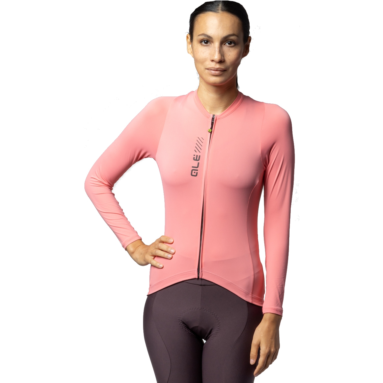 Picture of Alé PRAGMA Color Block Long Sleeve Jersey Women - blusher pink