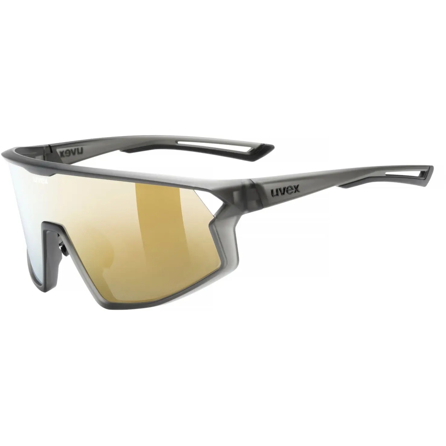 Uvex skyryse Fahrrad-Brille - smoke matt/mirror gold | BIKE24