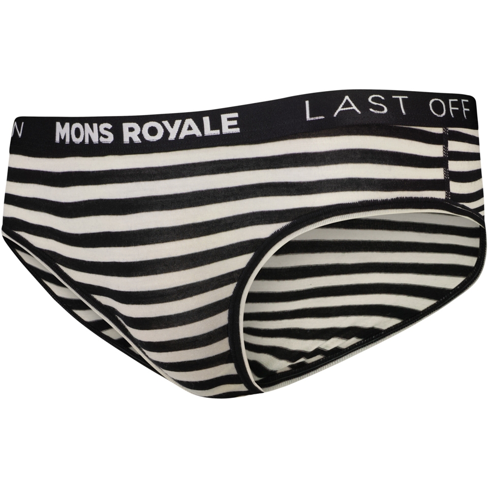 Mons Royale - Women's Hannah Hot Pant - Merino base layer - MR Stripe | XS