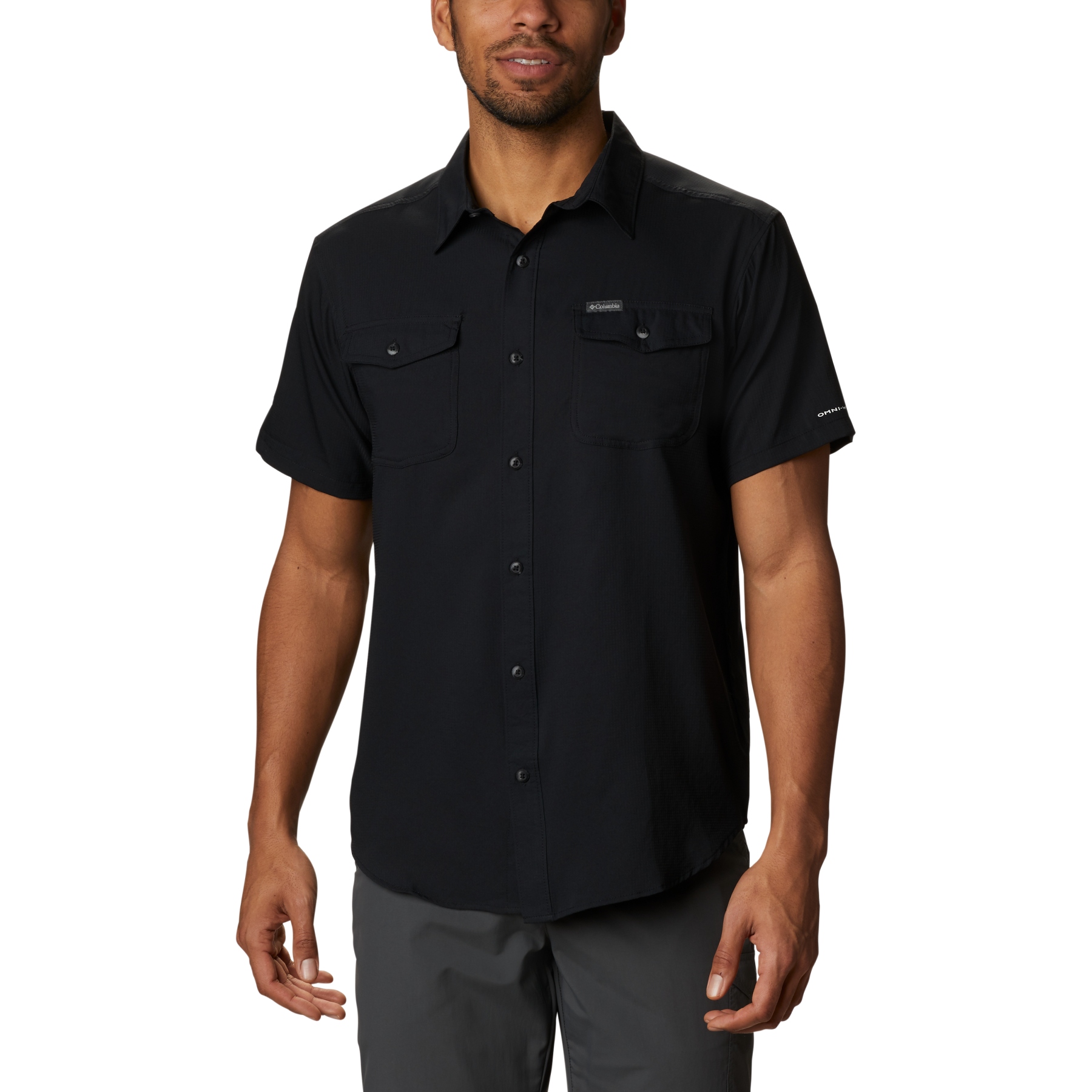 Picture of Columbia Utilizer II Solid Short Sleeve Shirt - Black