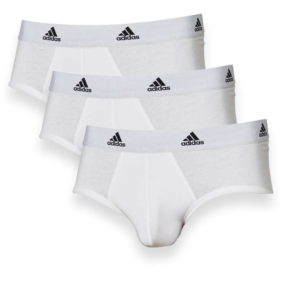 adidas Sports Underwear Active Flex Cotton Brief Men 3 Pack 100 white