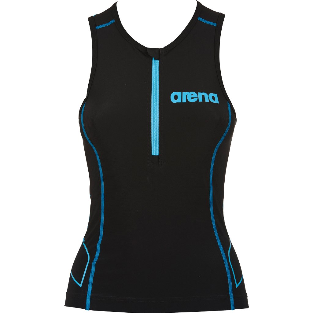 Image of arena Triathlon Top ST Women - Black/Turquoise