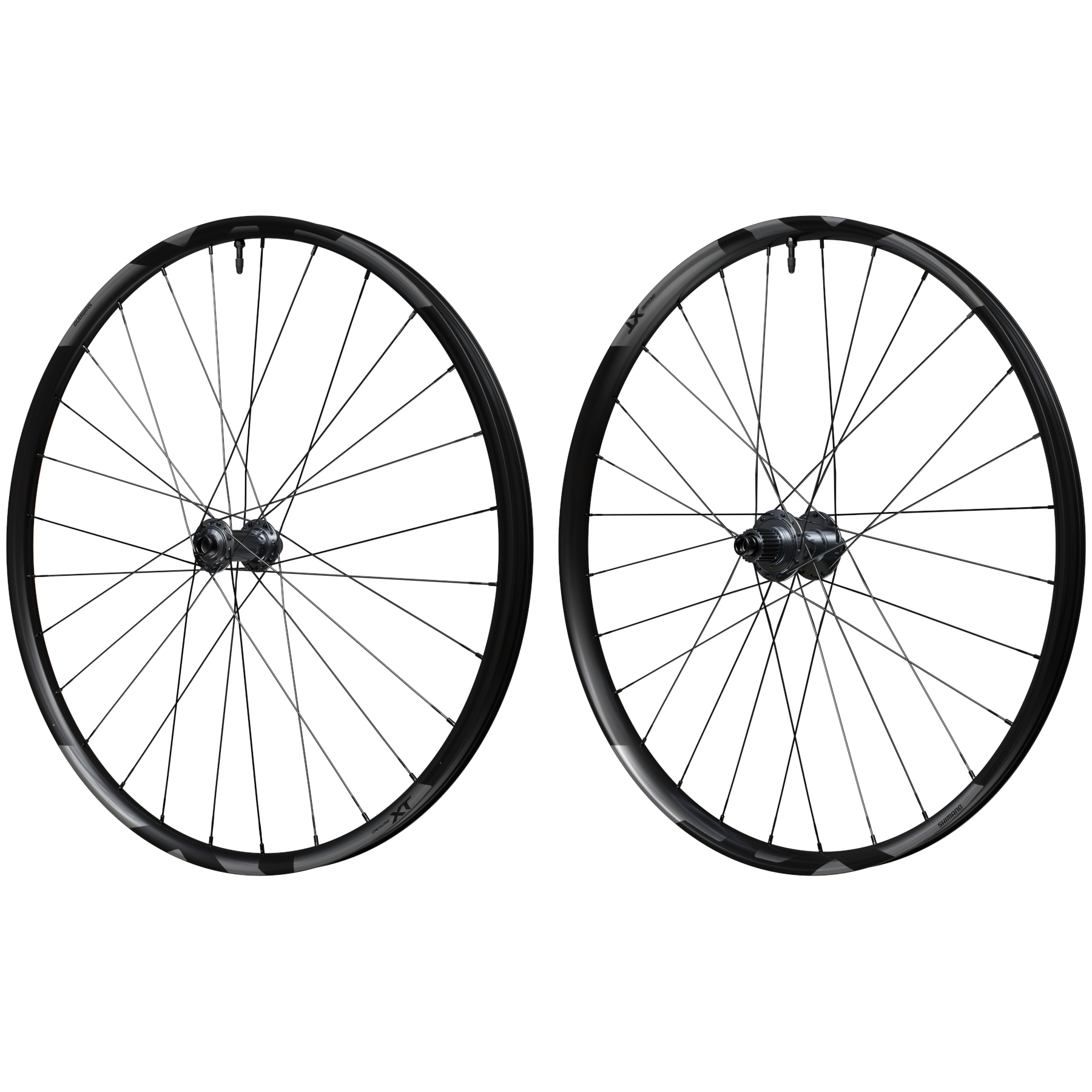 Photo produit de Shimano Paire de Roues - Deore XT WH-M8200-B - 29&quot; | Clincher | Centerlock - 15x110mm | 12x148mm (Boost) - Micro Spline