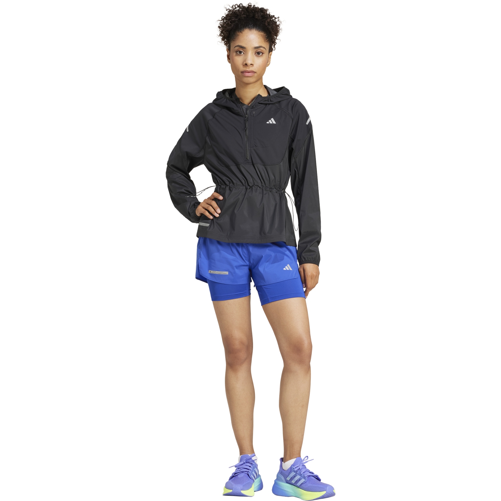 adidas Ultimate 2 In 1 Running Shorts Women semi lucid blue IT3450 BIKE24