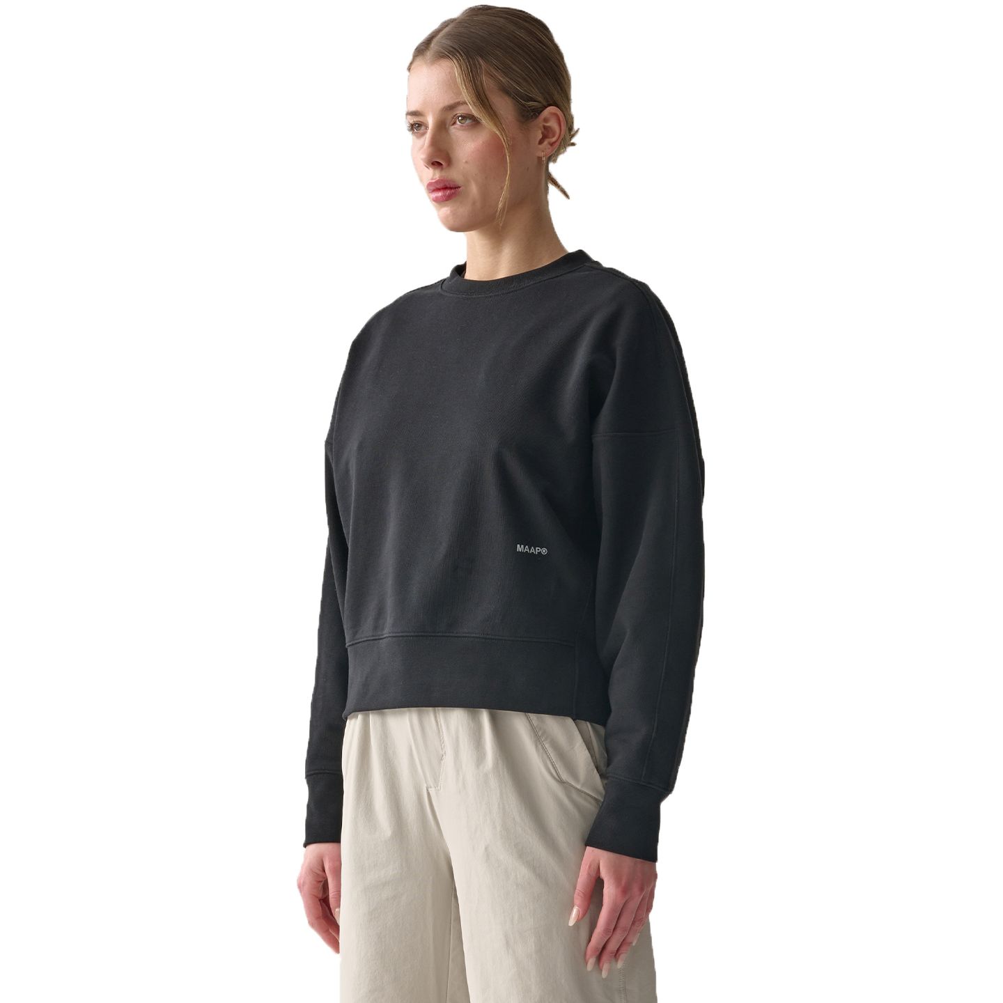 Picture of MAAP Essentials Crew Women - black