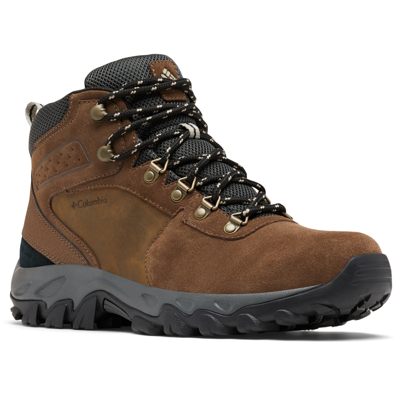 Picture of Columbia Newton Ridge Plus II Suede Waterproof Hiking Shoes Men - Dark Brown/Dark Grey