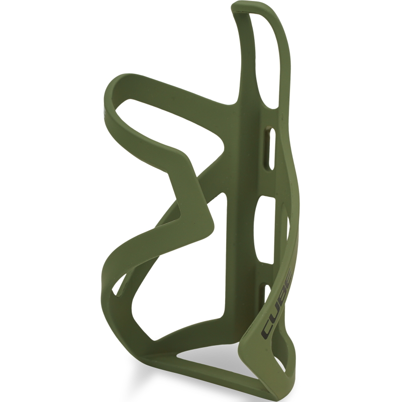 Picture of CUBE Bottle Cage HPP Sidecage - matt olive´n´glossy black
