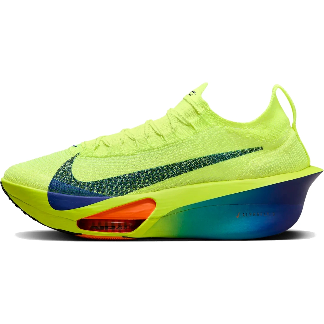 Picture of Nike Air Zoom Alphafly 3 Racing Shoes Men - volt/concord-dusty cactus-total orange FD8311-700