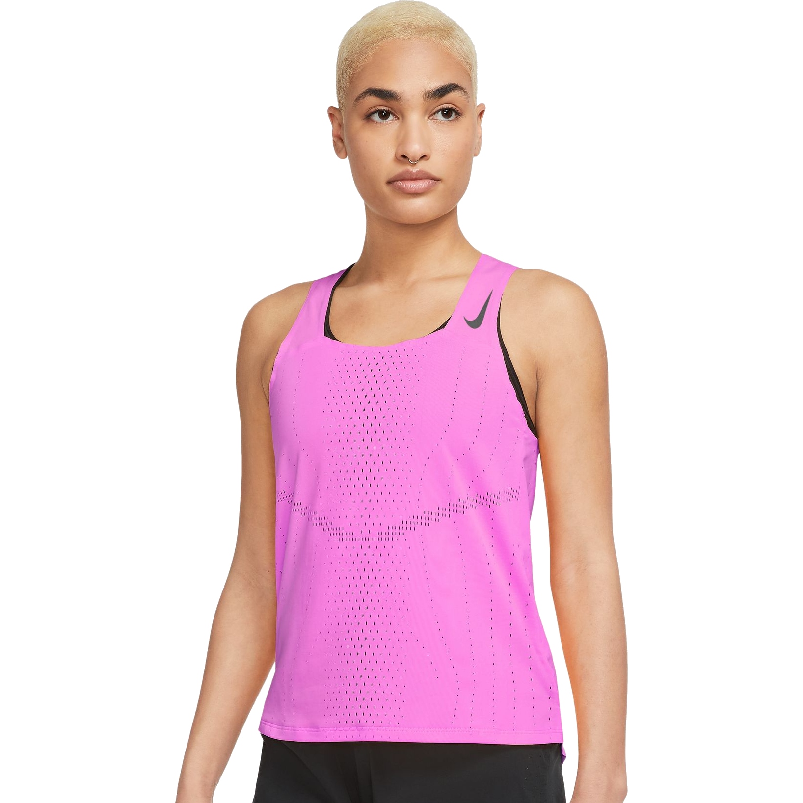 Nike Dri-FIT ADV AeroSwift Racing Singlet Women - pinksicle/black ...