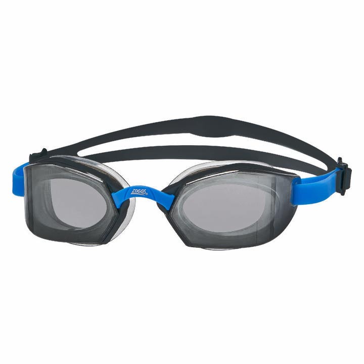 Image of Zoggs Ultima Air Titanium Swimming Goggles - blue/black/titanium