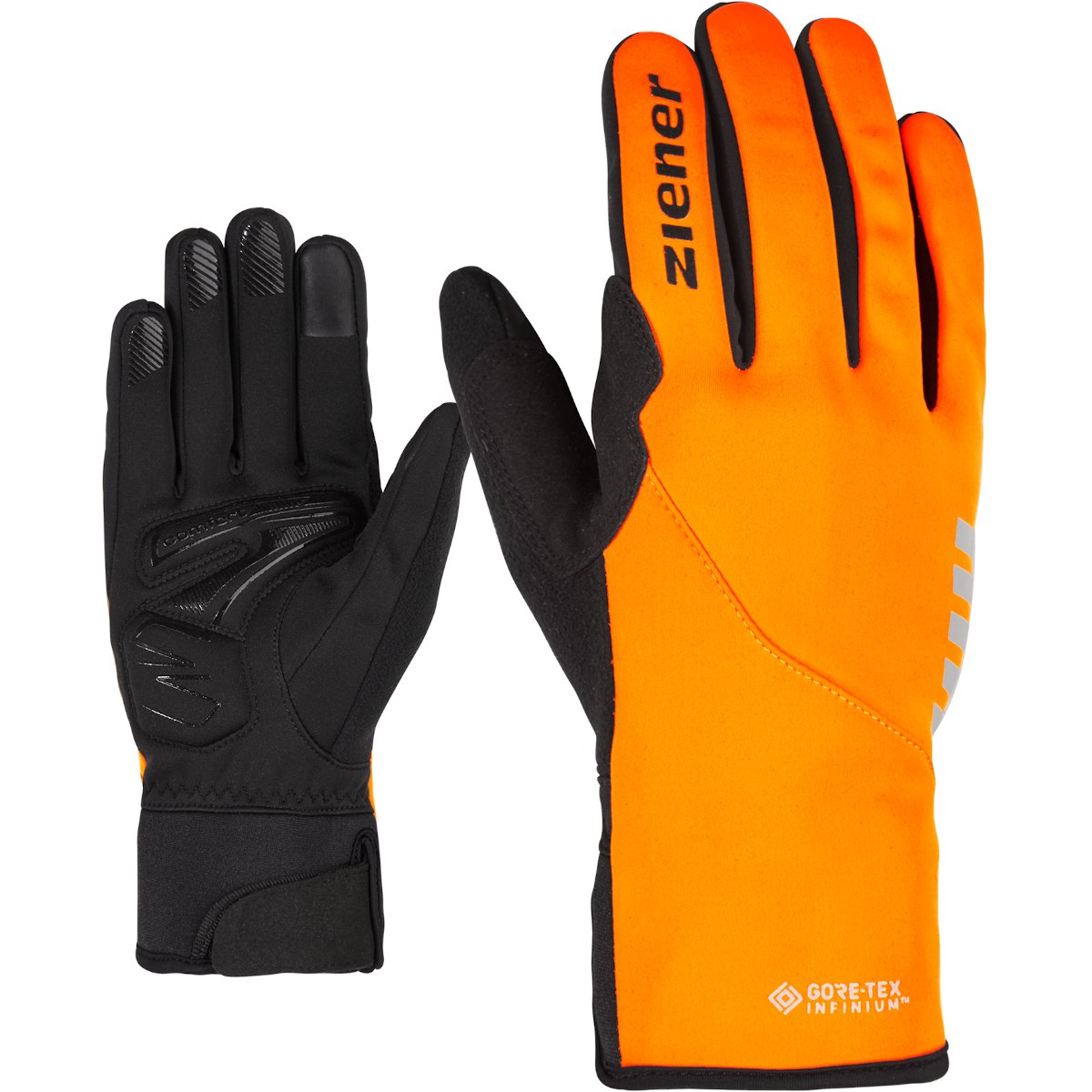 Productfoto van Ziener Dagur GTX Infinium Touch Bike Winter-Fullfinger Glove - poison orange