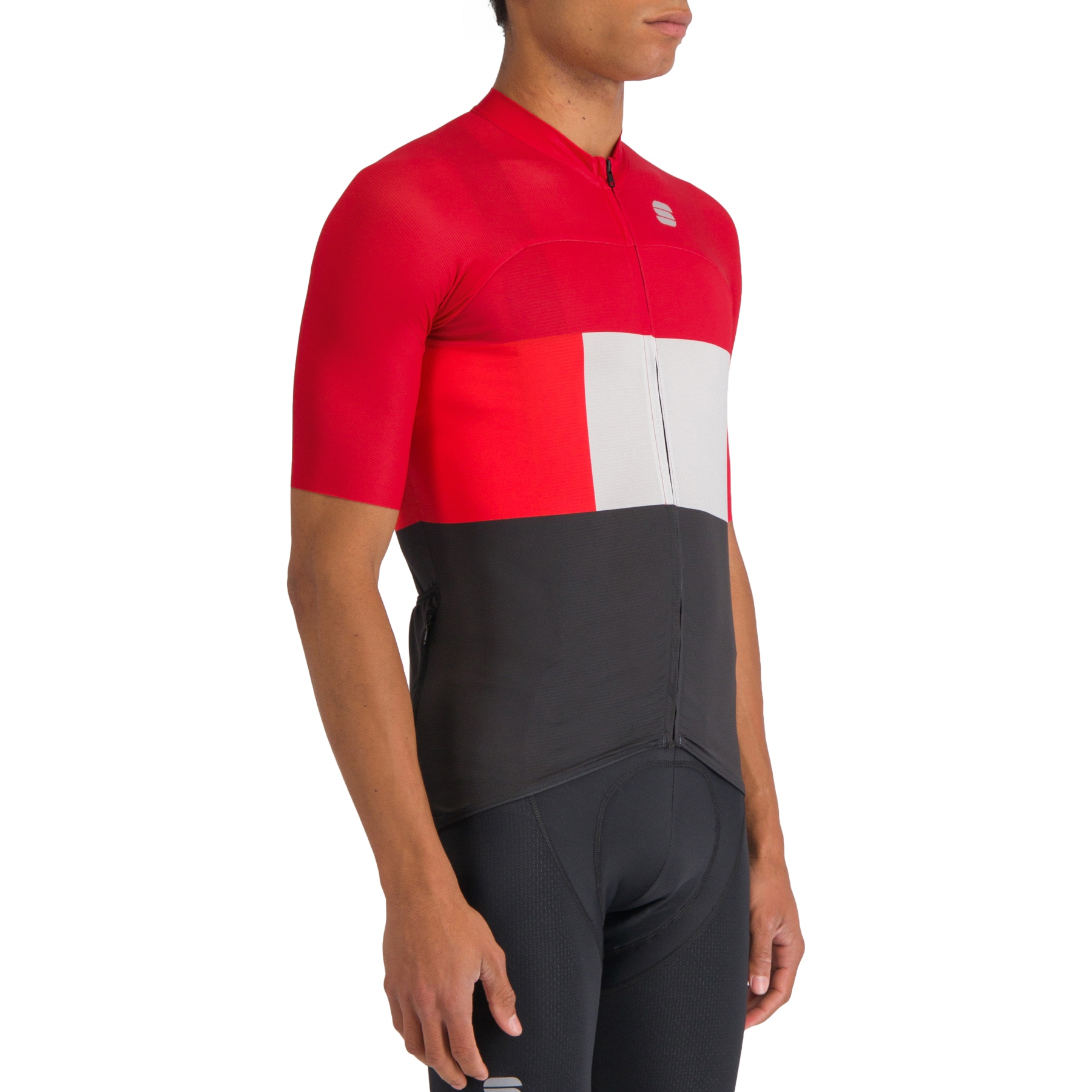 Picture of Sportful Snap Jersey Men - 638 Red Black