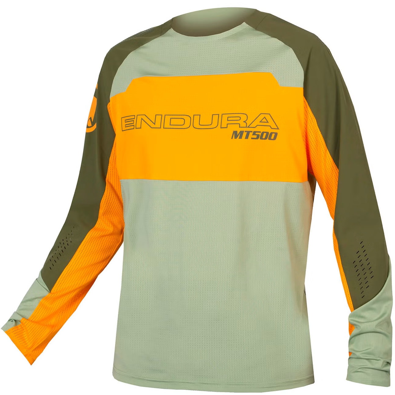 Productfoto van Endura MT500 Burner Lite Shirt met Lange Mouwen Heren - tangerine