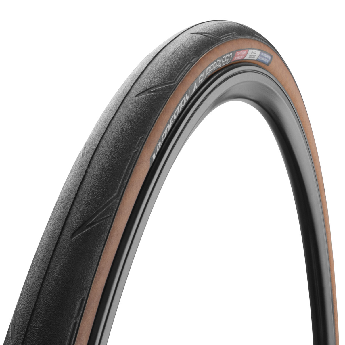 Productfoto van Vredestein Superpasso Folding Tire - 25-622 - black/transparent