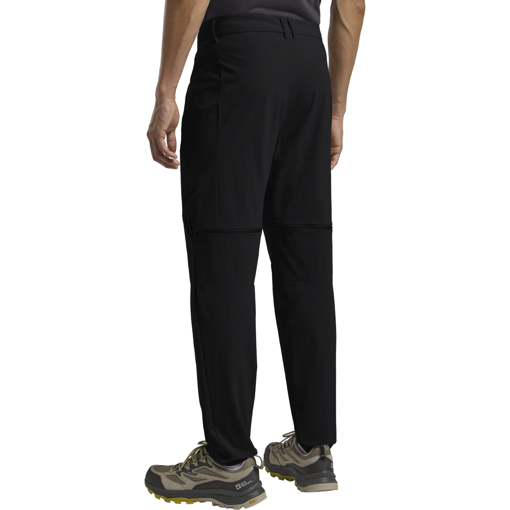 Jack Wolfskin Hikeout Zip Off Hose Herren regular schwarz BIKE24