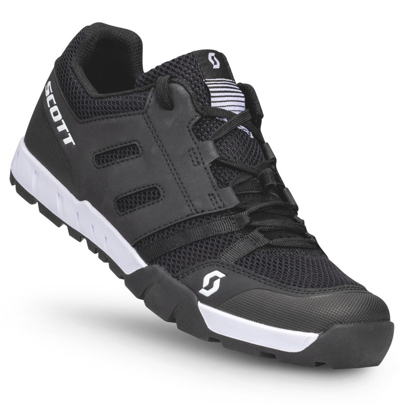Produktbild von SCOTT Sport Crus-r Flat Lace Schuh - schwarz/weiß