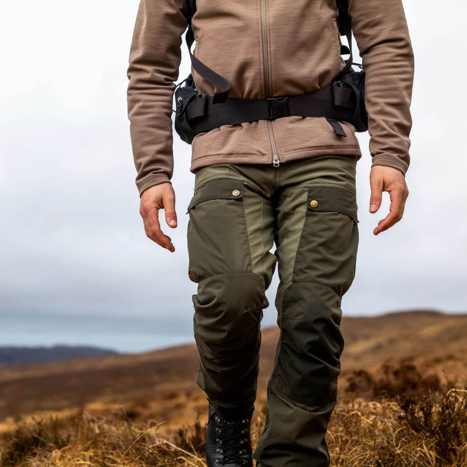 Fjällräven Keb Pants Men - Short - deep forest-laurel green | BIKE24