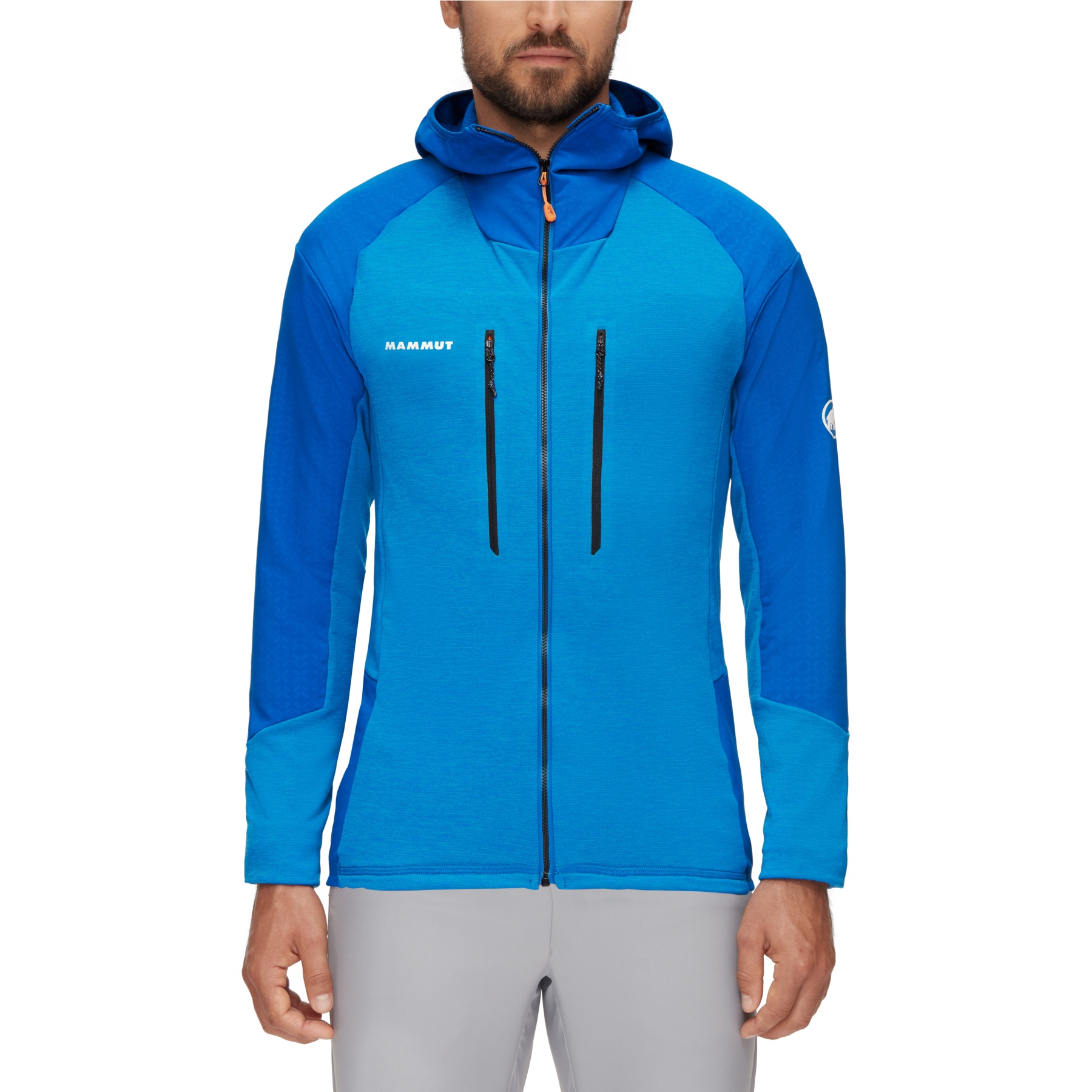 Picture of Mammut Eiswand Advanced Hooded Midlayer Jacket Men - tarn-azurit