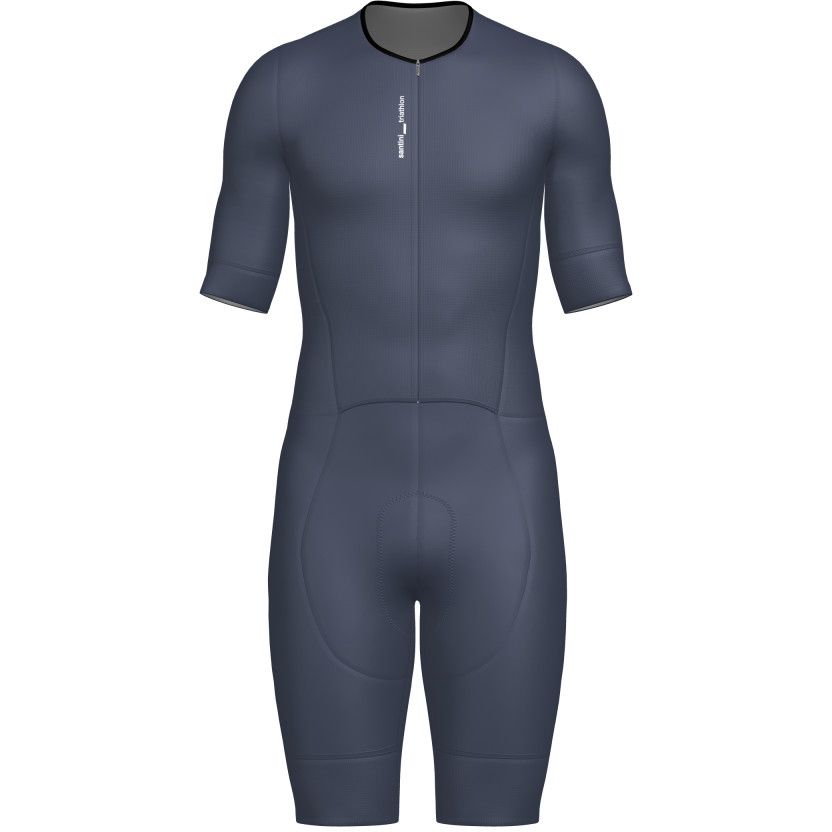 Produktbild von Santini Leaf Triathlon Anzug Herren 5T774IMGLEAFSPOT - grigio asfalto