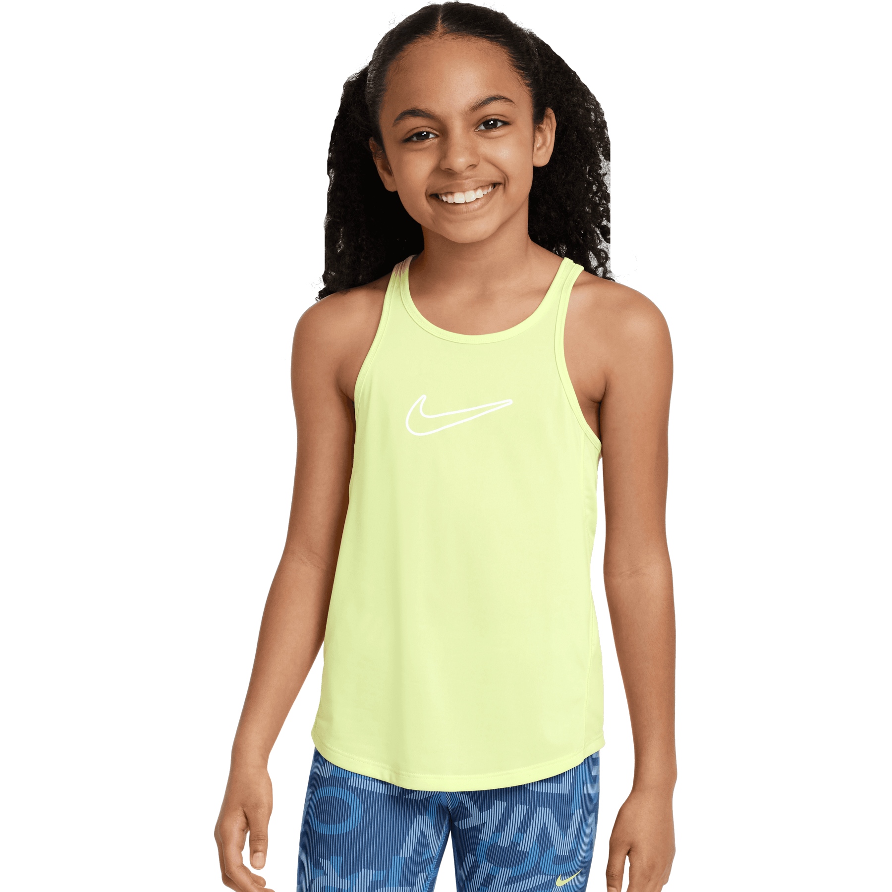 Produktbild von Nike One Classic Dri-Fit Tanktop Mädchen - light lemon twist/white FZ5599-736