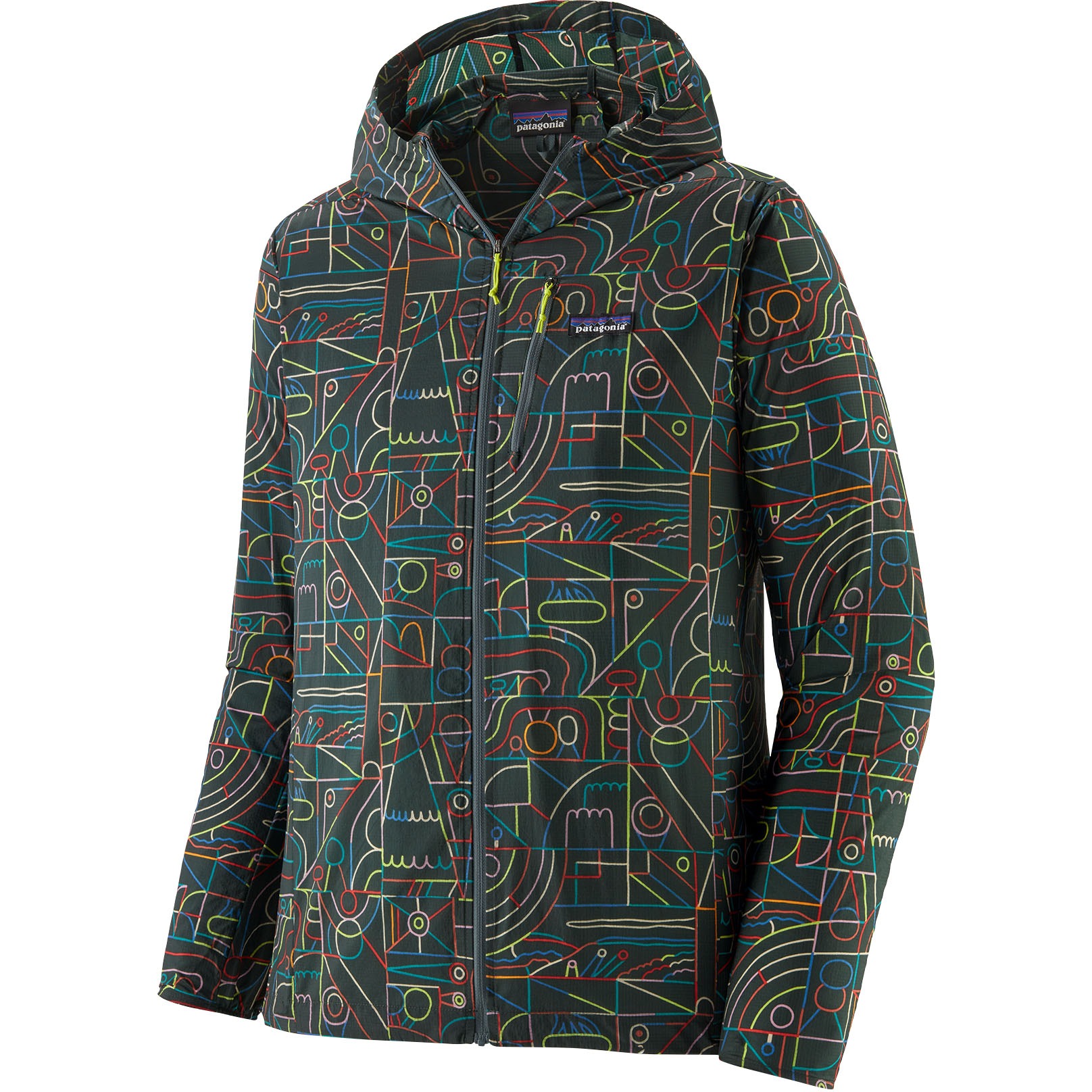 Patagonia Houdini Jacket Men Lose Yourself Outline Nouveau Green BIKE24