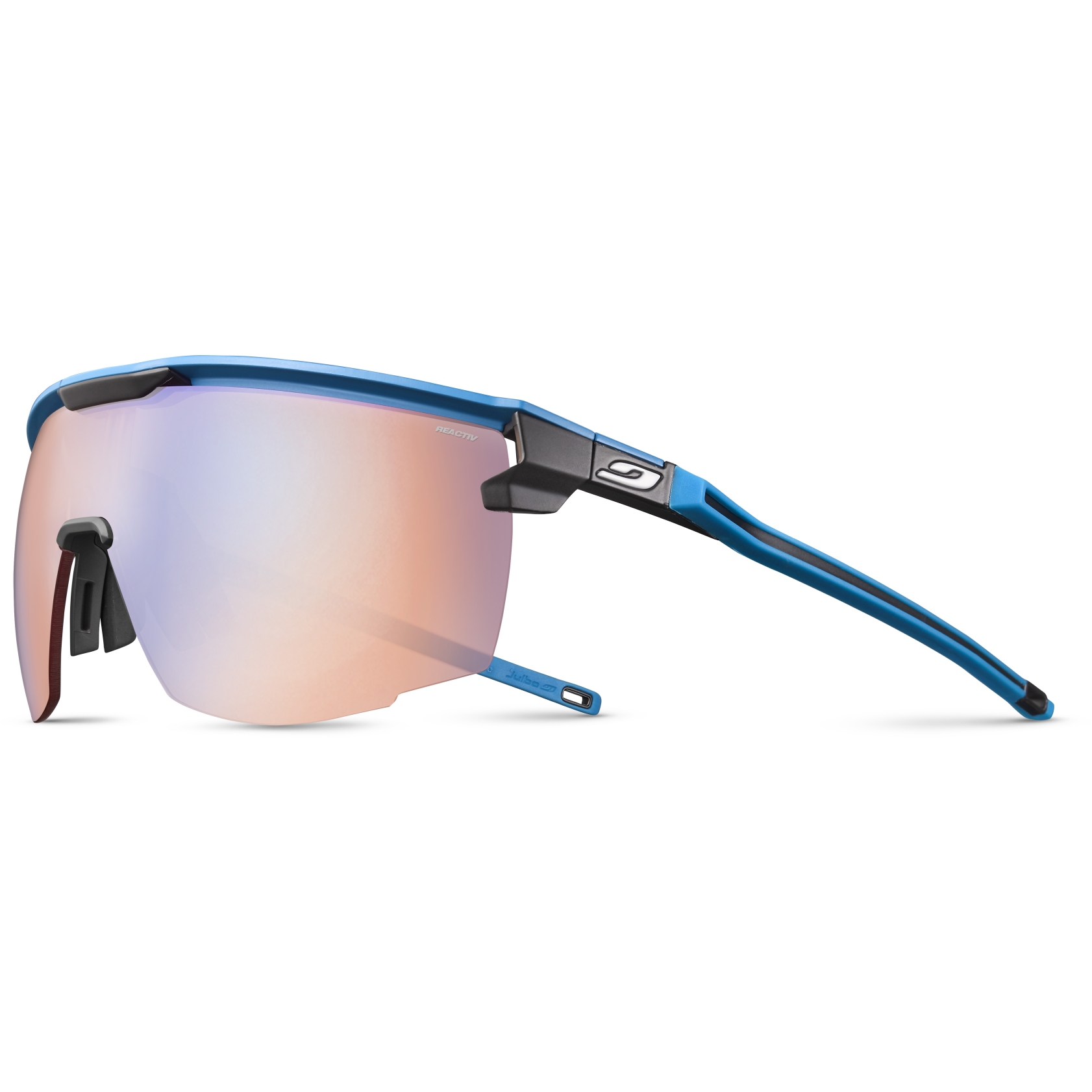 Image of Julbo Ultimate Reactiv Performance 1-3 HC Sunglasses - matt blue/black