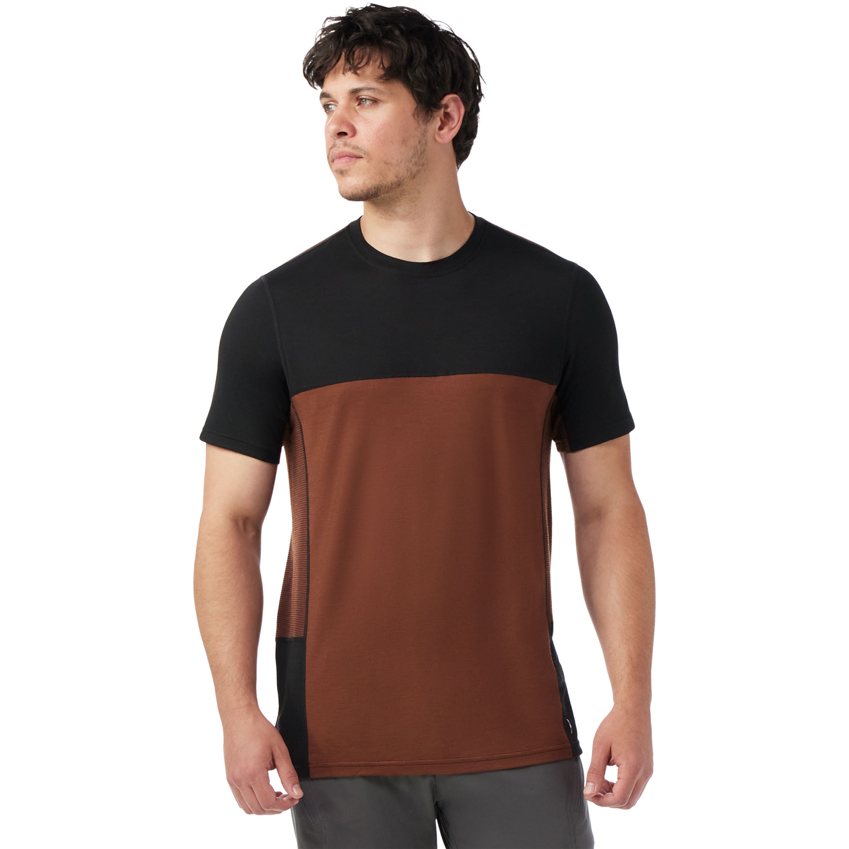 Produktbild von SmartWool Mountain Bike Kurzarmtrikot Herren - P59 sable brown/schwarz