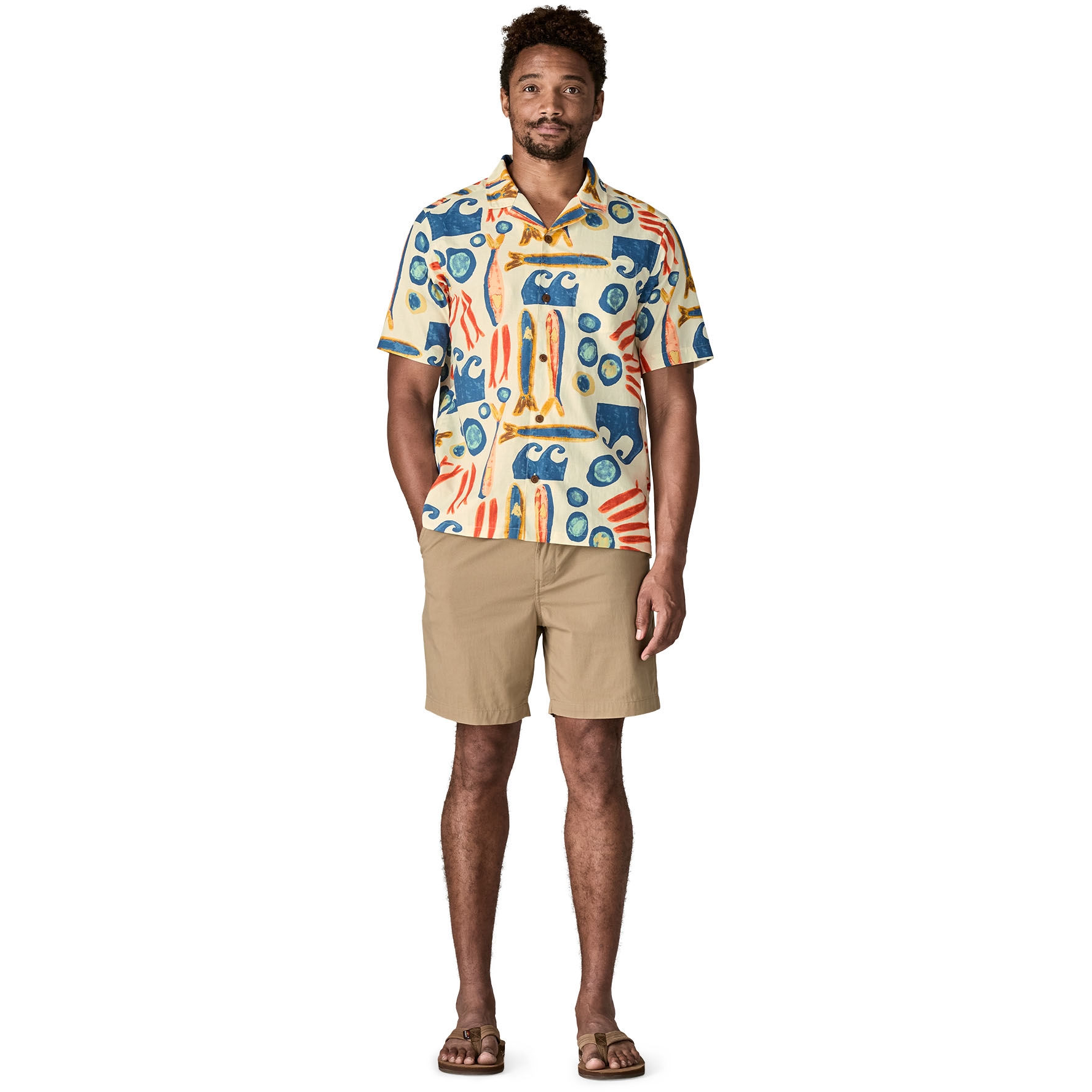 Patagonia Tidal Threads Camp Shirt Men - Tropiclimb: Hot Ember