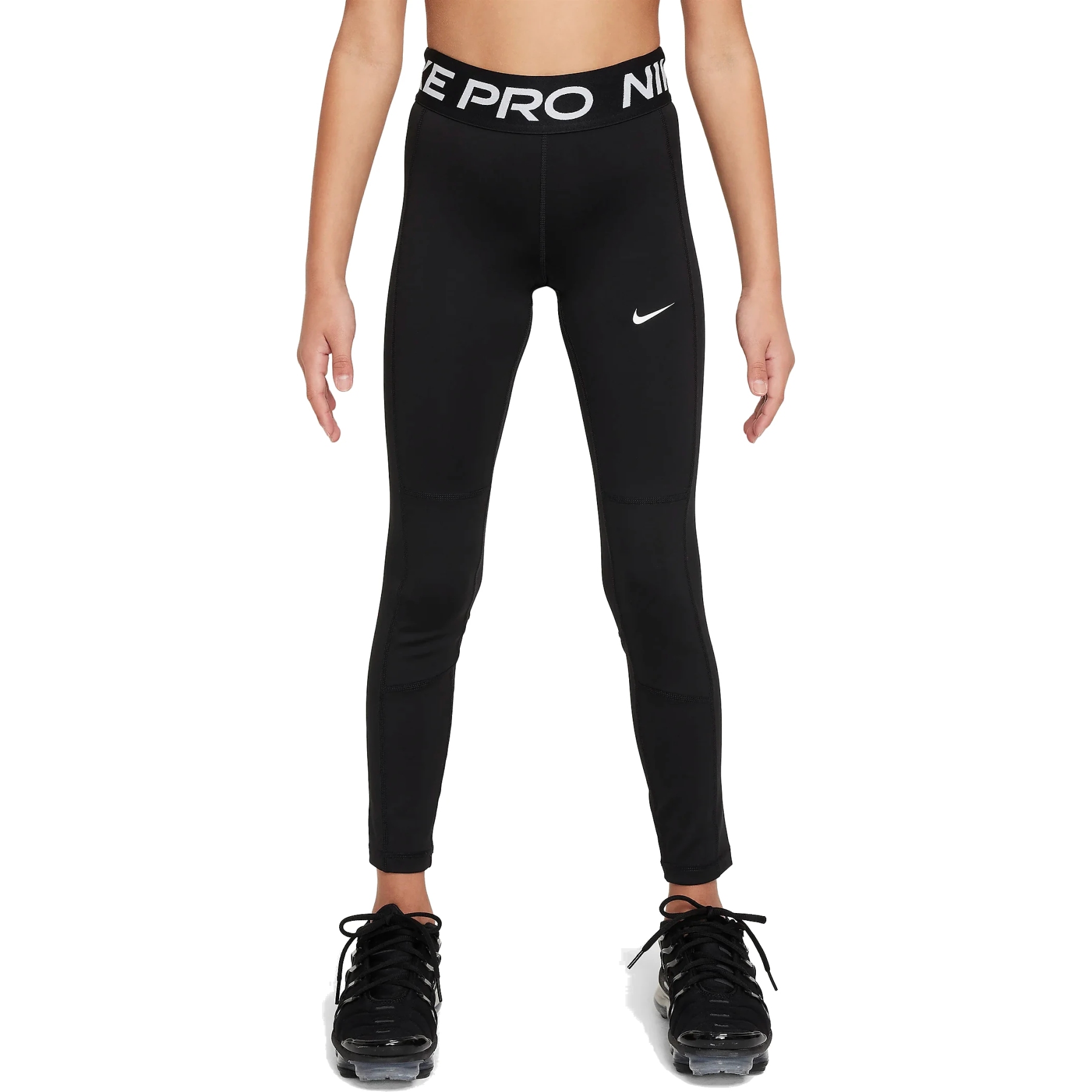 Produktbild von Nike Pro Leak Protection Periodensichere Dri-FIT Leggings Mädchen - schwarz/weiß FJ6863-010
