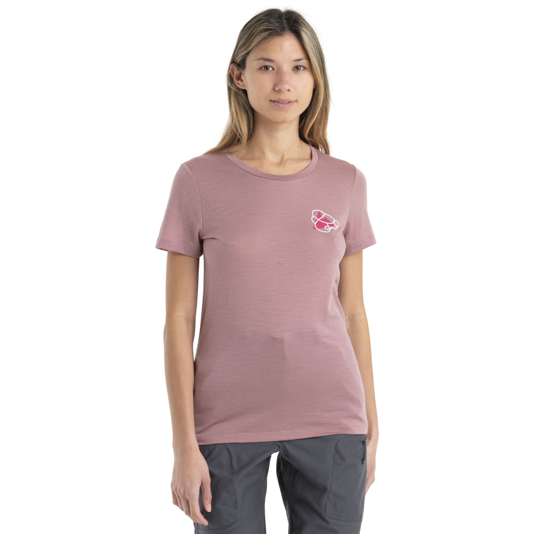 Imagen de Icebreaker Camiseta Mujer - Tech Lite II Community - Crystal