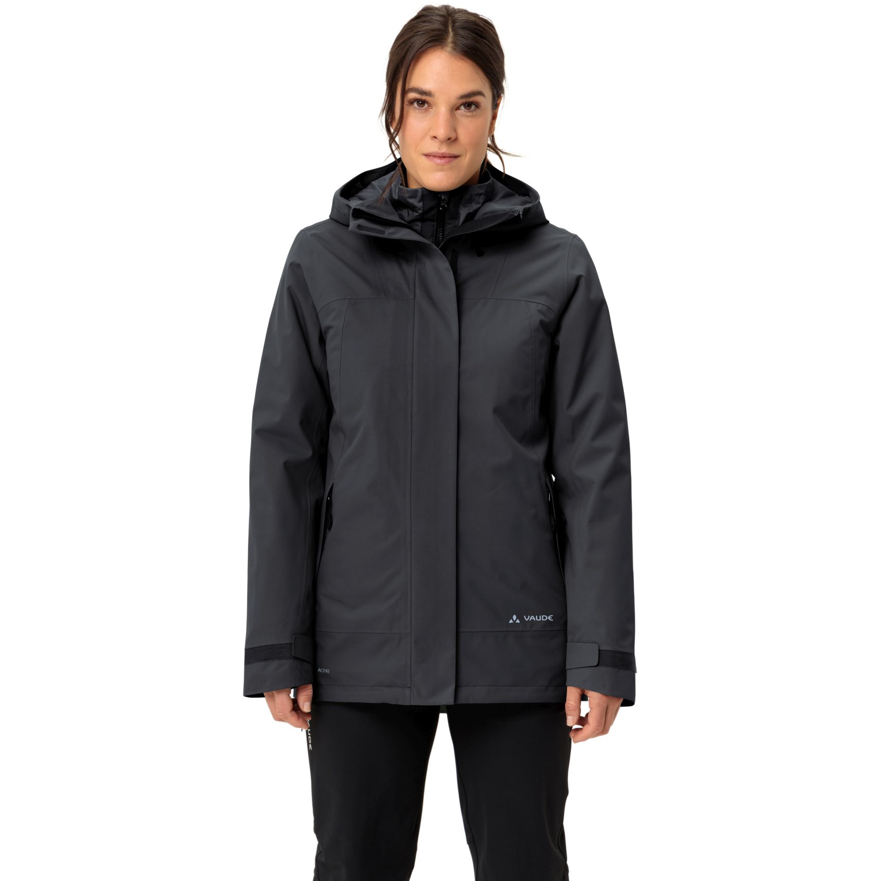 Productfoto van Vaude Neyland 3in1 Jas Dames - zwart