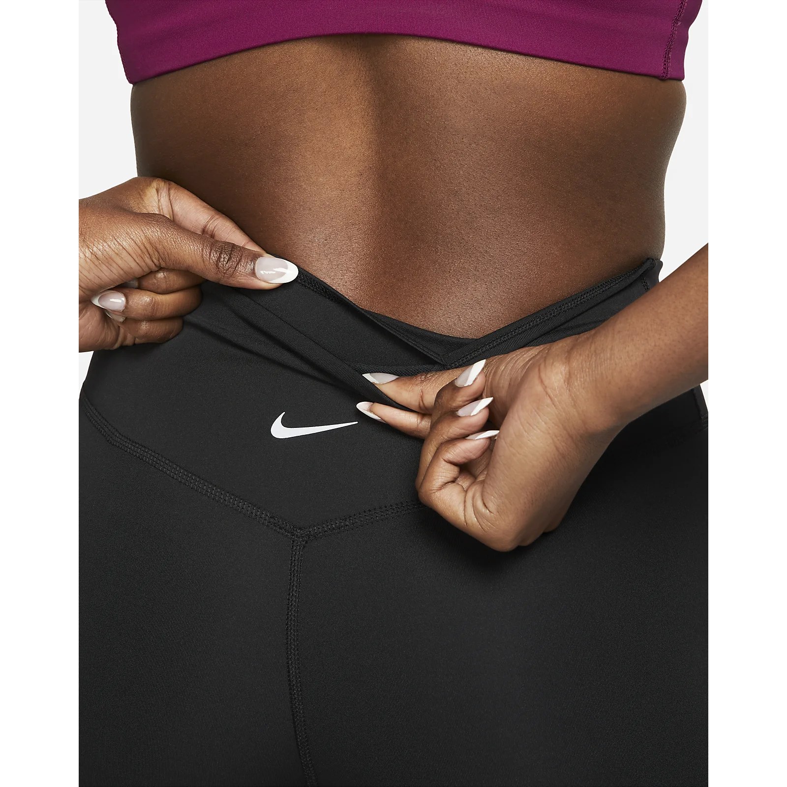 Nike Mallas Running 7/8 Mujer - Dri-FIT Swoosh Run - black