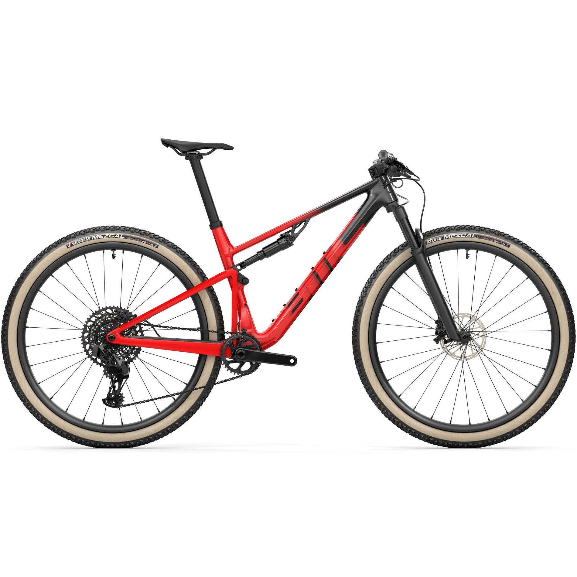 Image of BMC FOURSTROKE 01 TWO - 29" Carbon Mountainbike - 2024 - carbon black / red