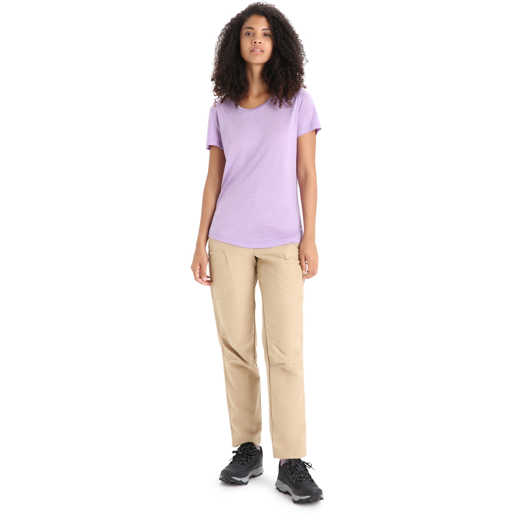 Icebreaker Sphere II Short Sleeve Tee Women - Purple Gaze