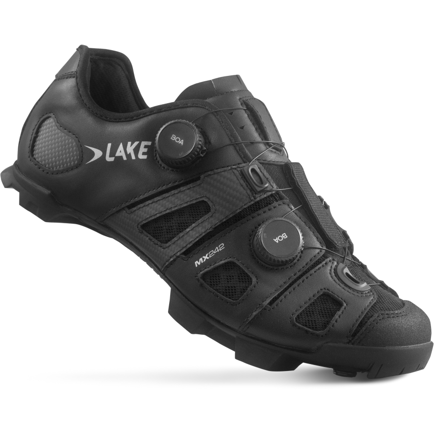 Picture of Lake MX242-X Wide MTB Shoes - black/silver