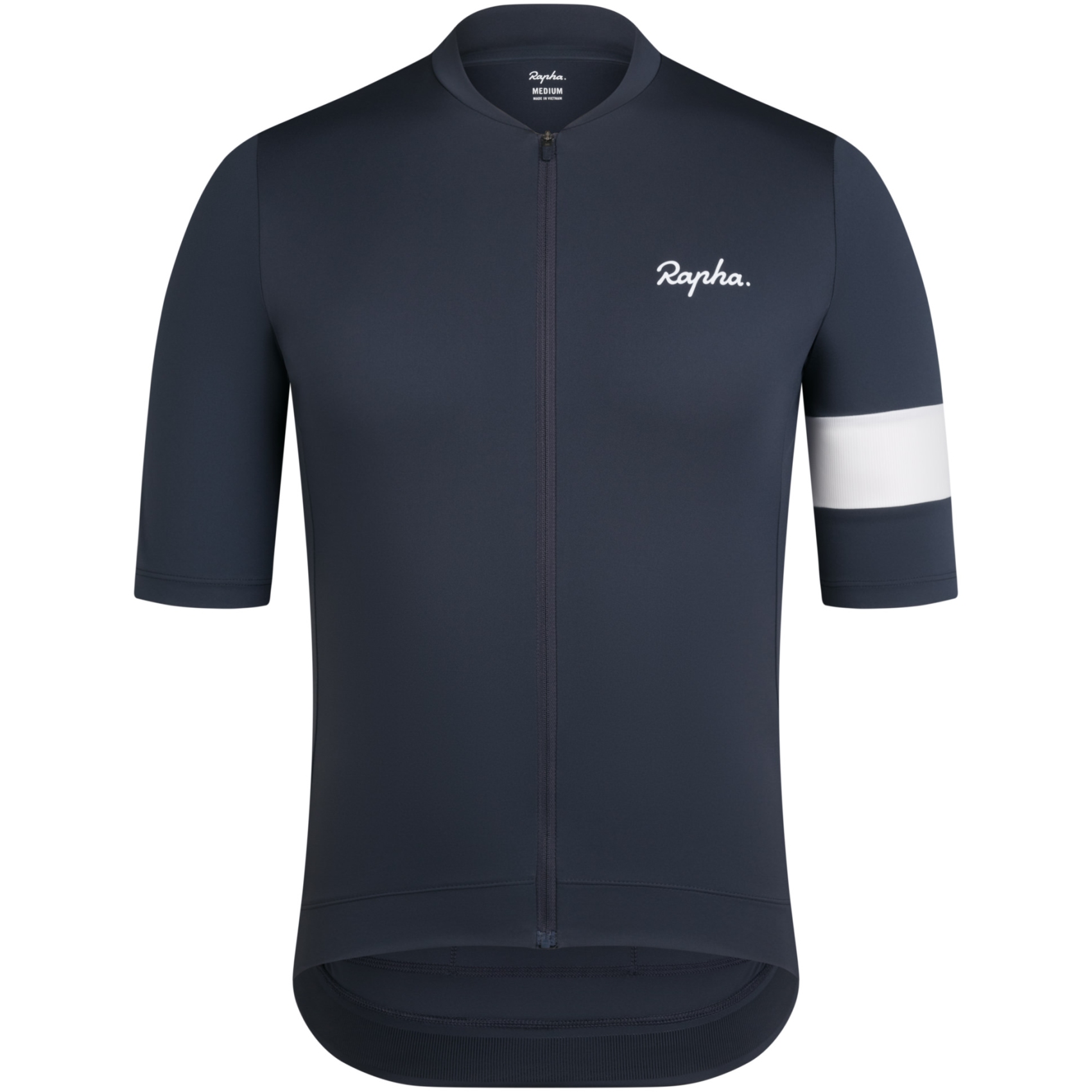 Productfoto van Rapha Core Fietsshirt met Korte Mouwen Heren - dark grey/white