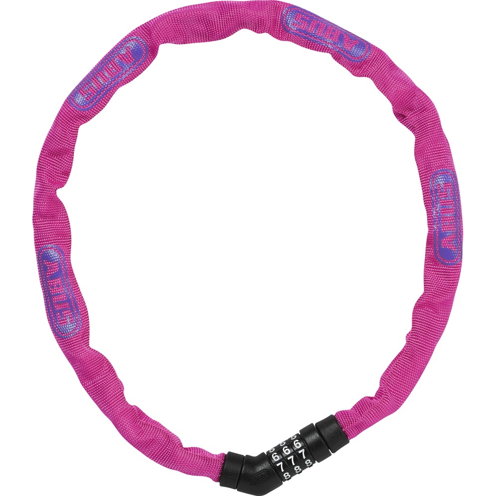 Image of ABUS 4804C Chain Lock - pink / 75 cm