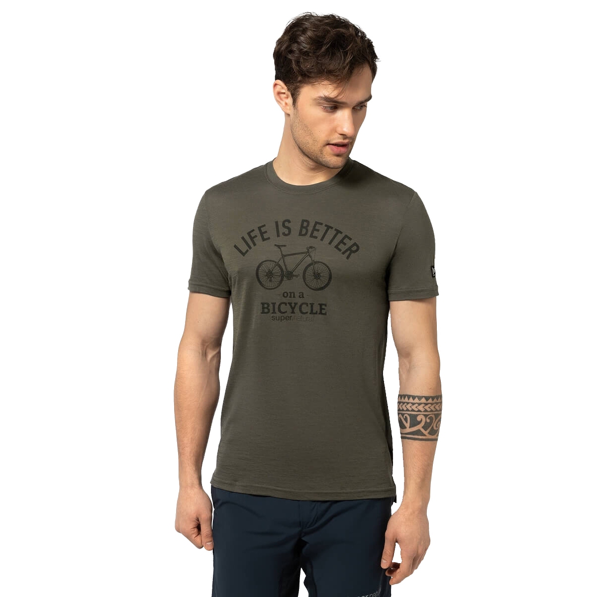 Photo produit de SUPER.NATURAL T-Shirt Homme - Better Bike - Black Ink/Jet Black
