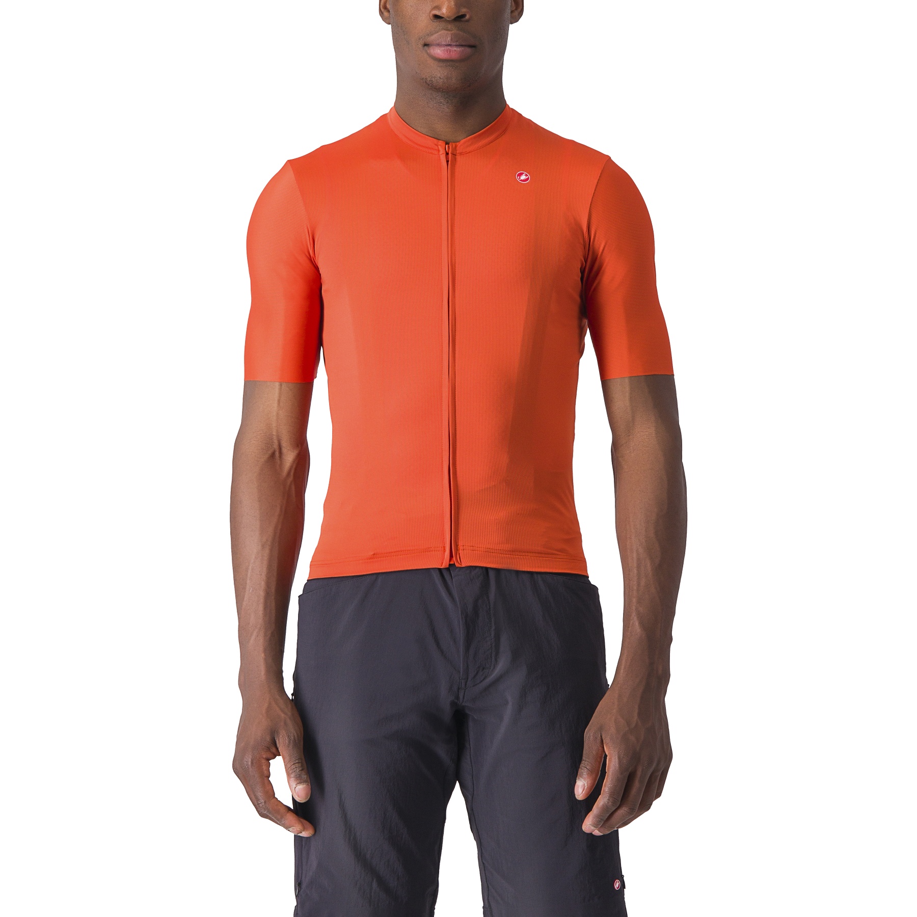 Productfoto van Castelli Unlimited Entrata 2 Fietsshirt met Korte Mouwen Heren - orange rust/grey 318