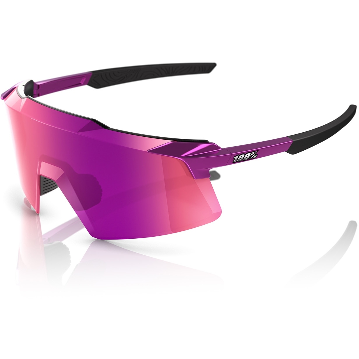 Productfoto van 100% Aerocraft Multilayer Mirror Bril - Gloss Purple Chrome / Purple