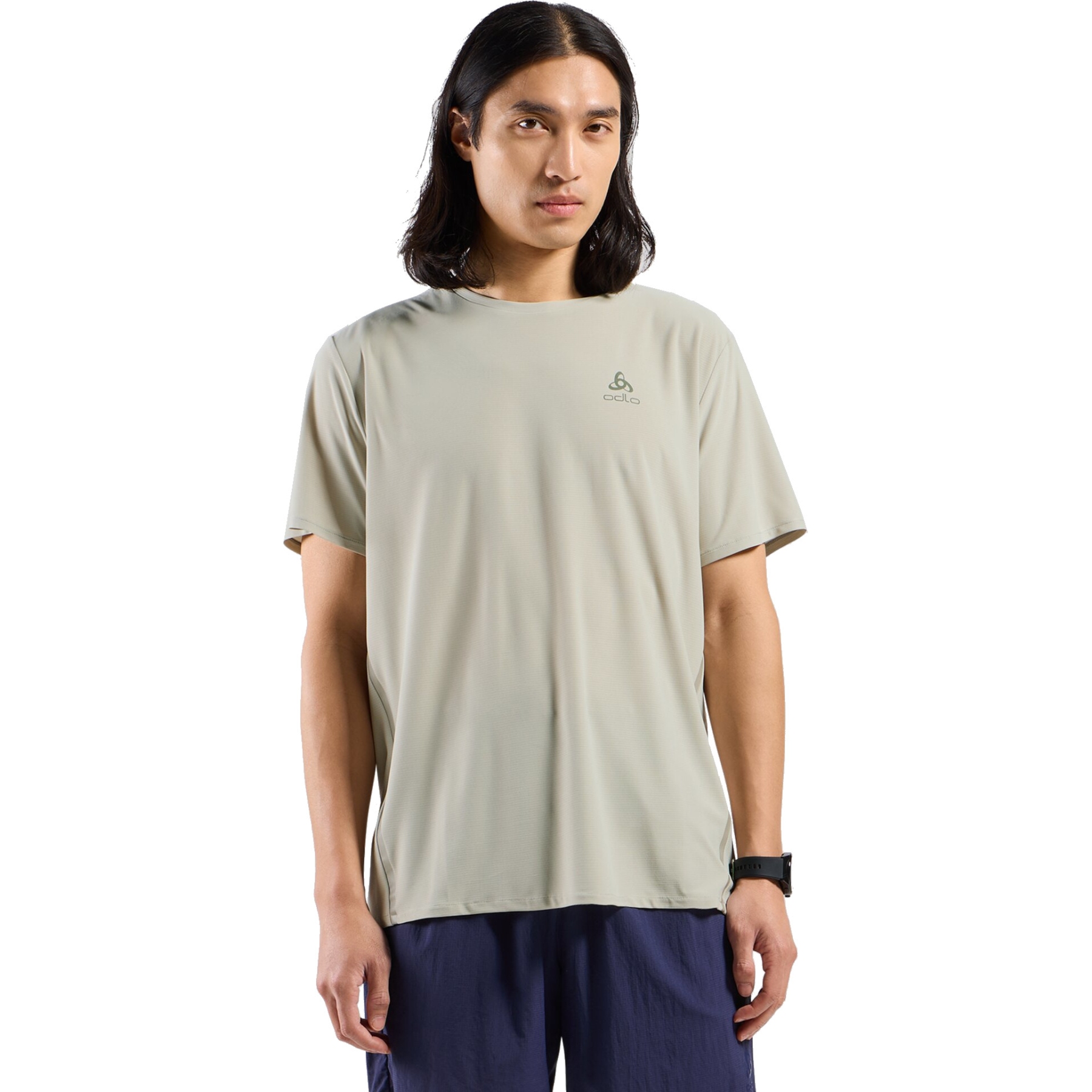 Productfoto van Odlo Zeroweight Chill-Tec 2.0 Hardloopshirt Heren - agate gray