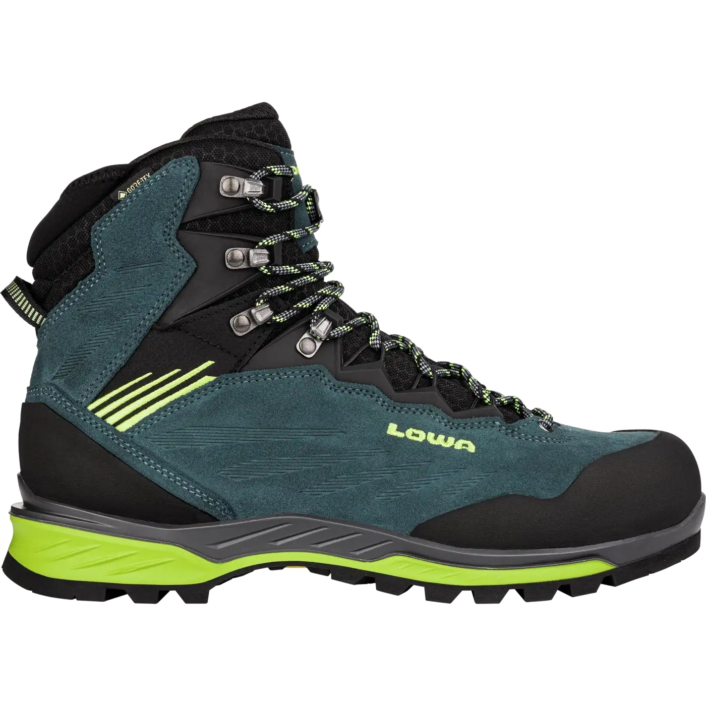 Picture of LOWA Cadin II GTX Mid Mountaineering Shoes Men - steel blue/lime