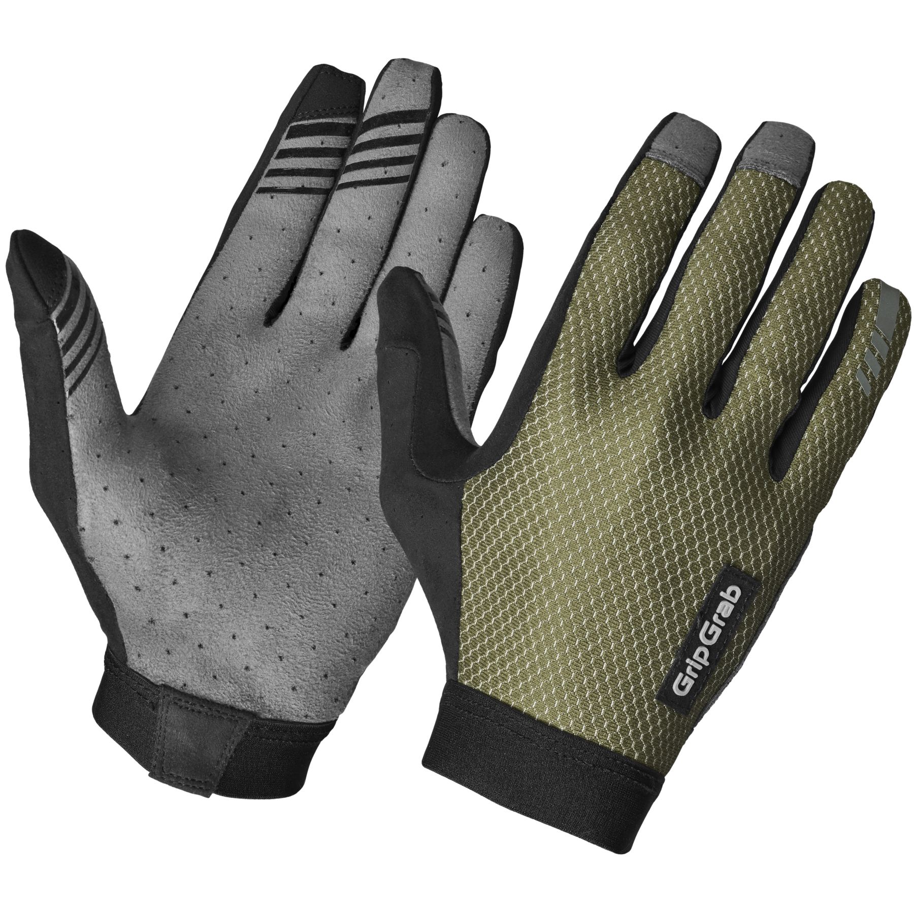 Bild von GripGrab Vertical 2 InsideGrip™ Full Finger Handschuhe - Olive Green